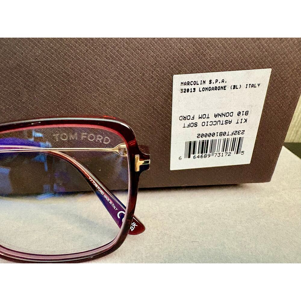 New Tom Ford Butterfly Blue Light Blockers Eyeglasses - Picture 2 of 7